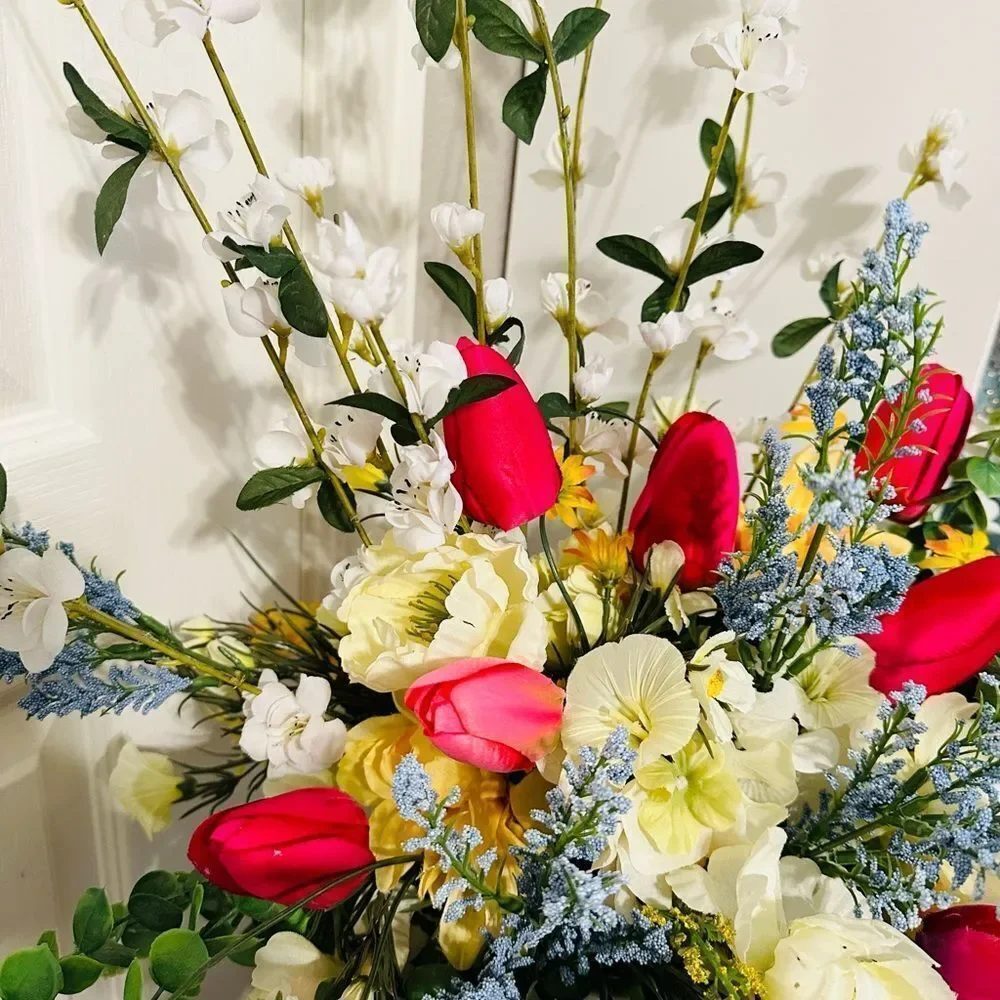 Floral Spring Summer Artificial Bouquet Flowers